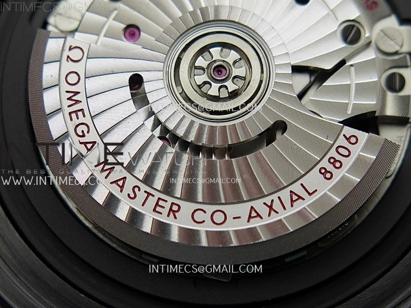 Seamaster 300m 43.5mm Black Ceramic VSF 1:1 Best Edition Black Dial on Black Rubber Strap A8806